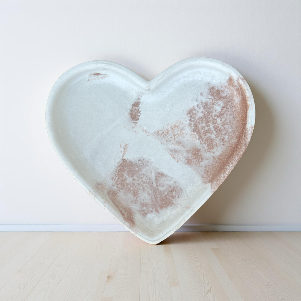 Handcrafted Concrete Heart Trinket Dish