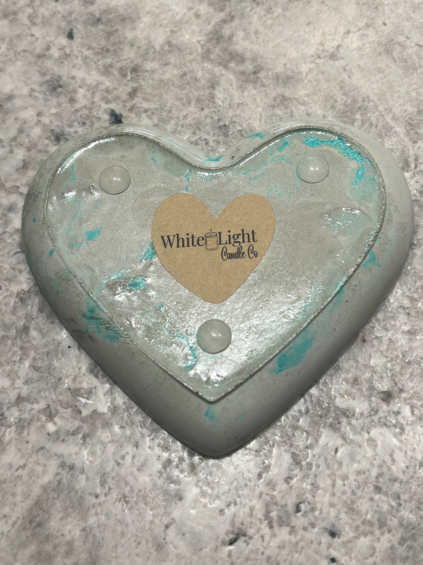 Handcrafted Concrete Heart Trinket Dish #36