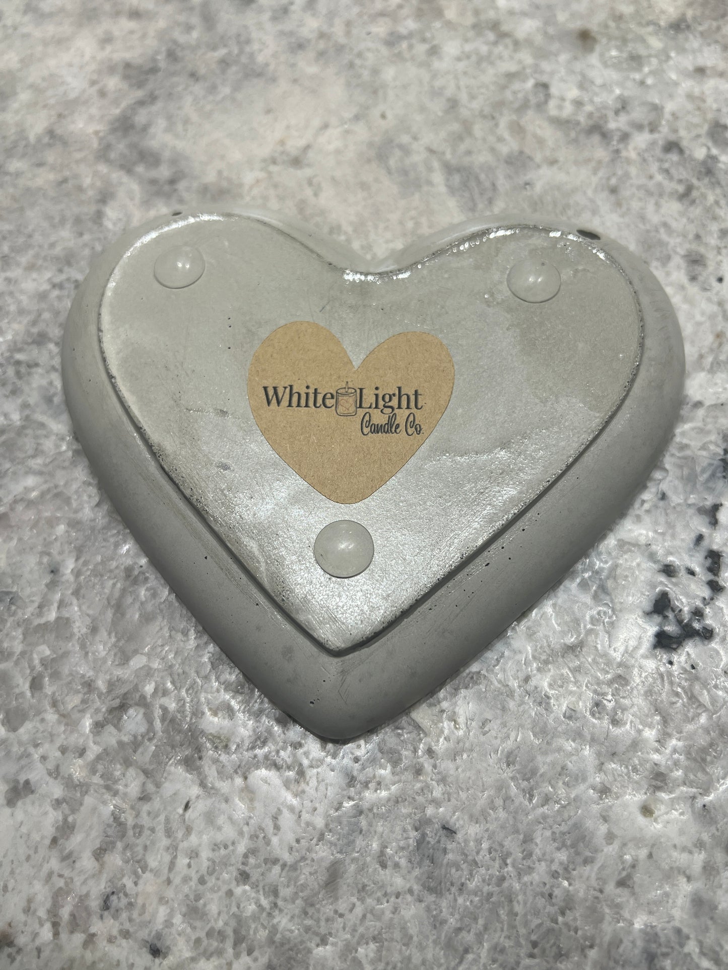 Handcrafted Concrete Heart Trinket Dish #37