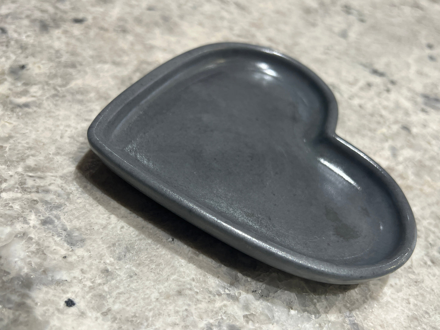 Handcrafted Concrete Heart Trinket Dish #38