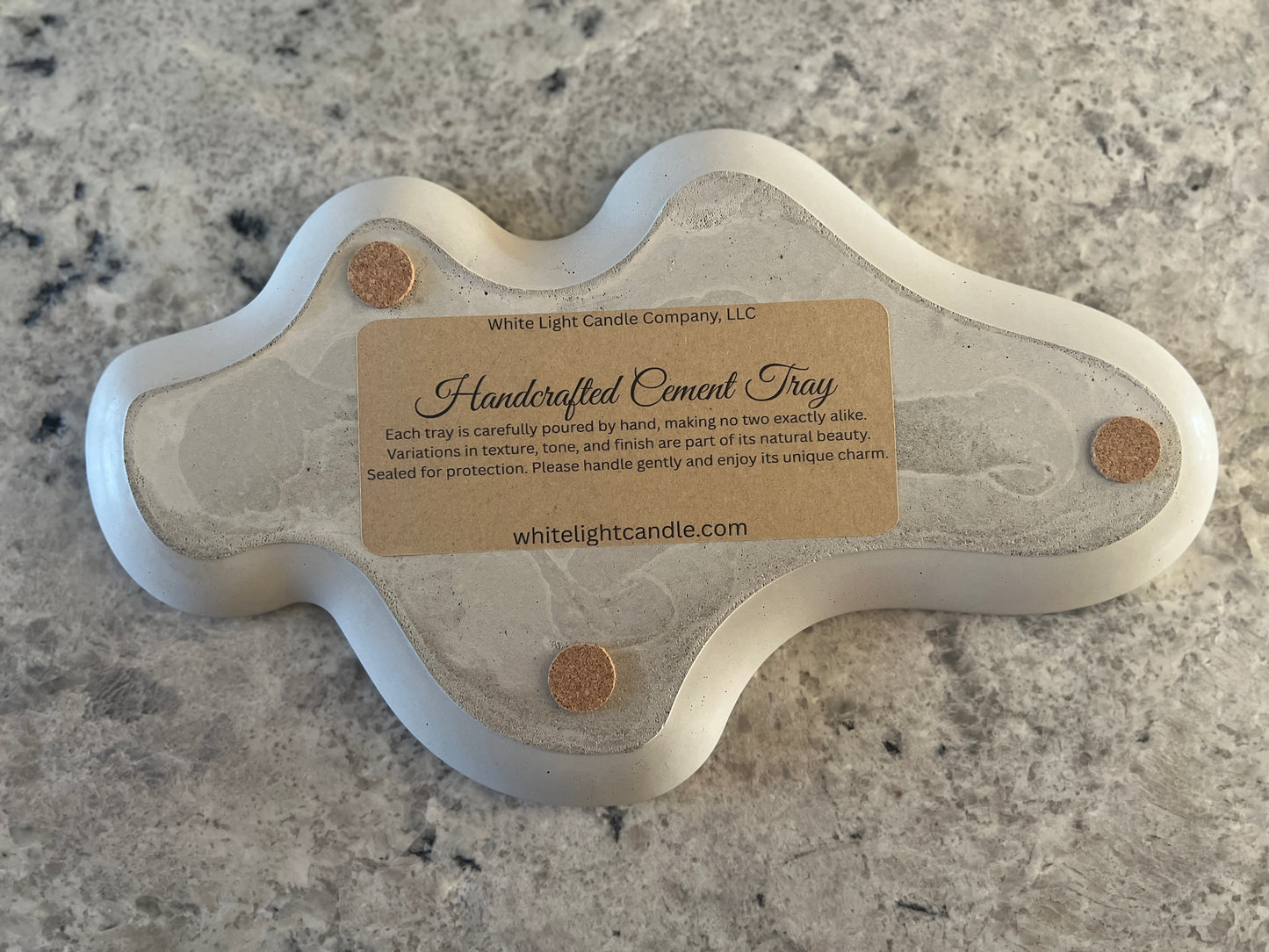 Cloud-Shaped Concrete Tray