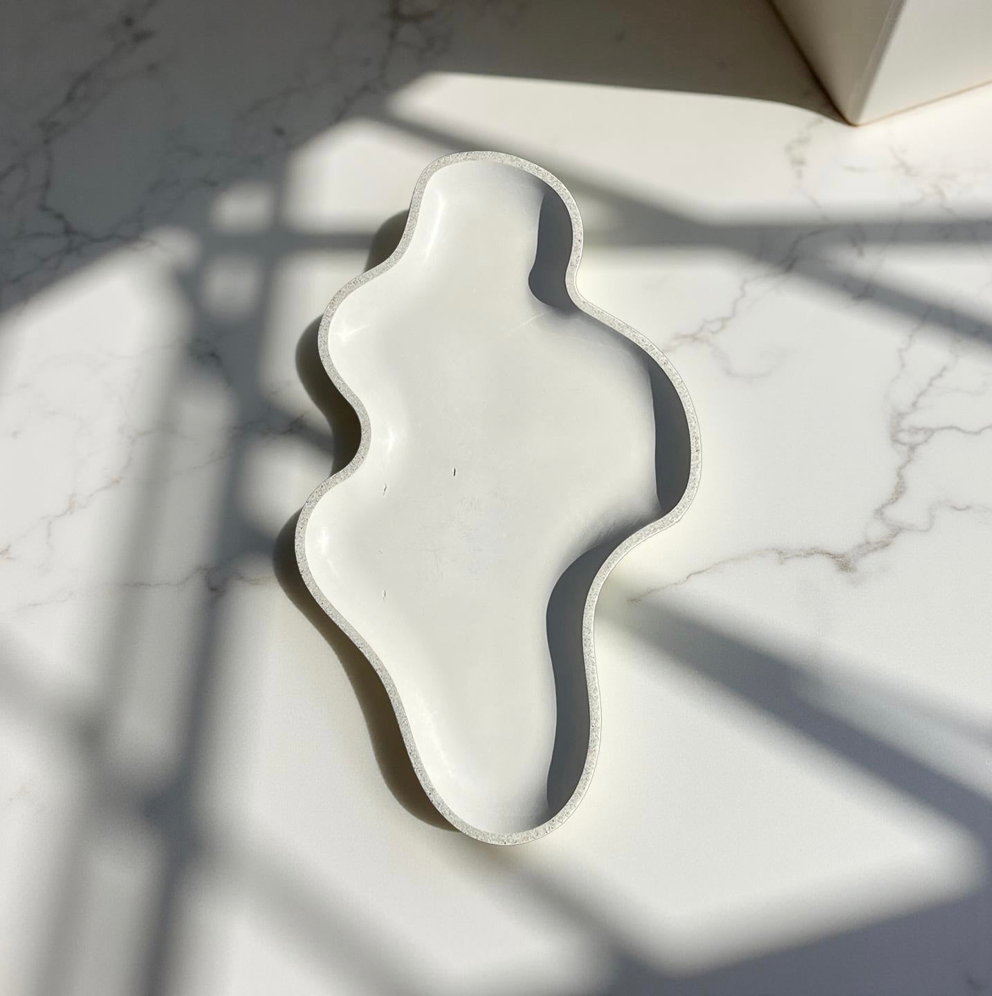 Cloud-Shaped Concrete Tray