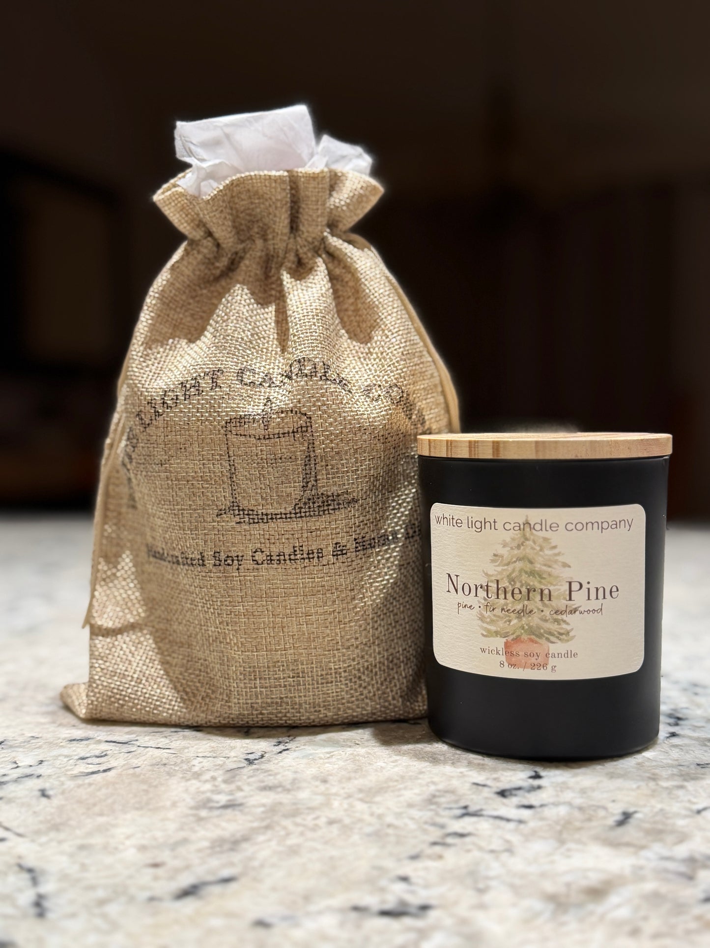 Northern Pine – Wickless Soy Wax Candle (8oz)