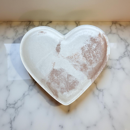 Handcrafted Concrete Heart Trinket Dish
