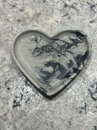 Handcrafted Concrete Heart Trinket Dish #41
