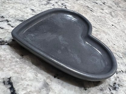 Handcrafted Concrete Heart Trinket Dish #42