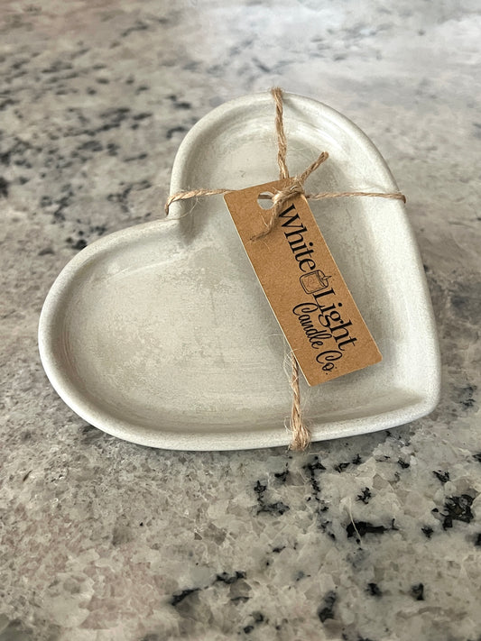 Handcrafted Concrete Heart Trinket Dish #39