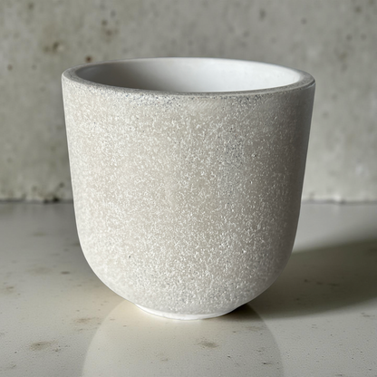 Handcrafted Raw Concrete Vessel -No Lid