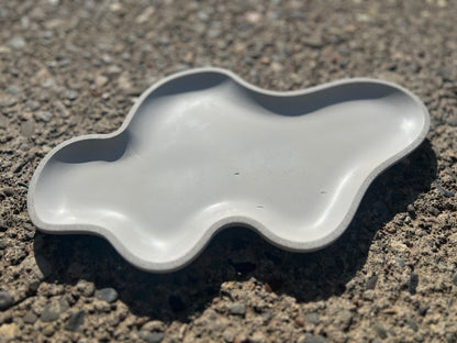 Cloud-Shaped Concrete Tray