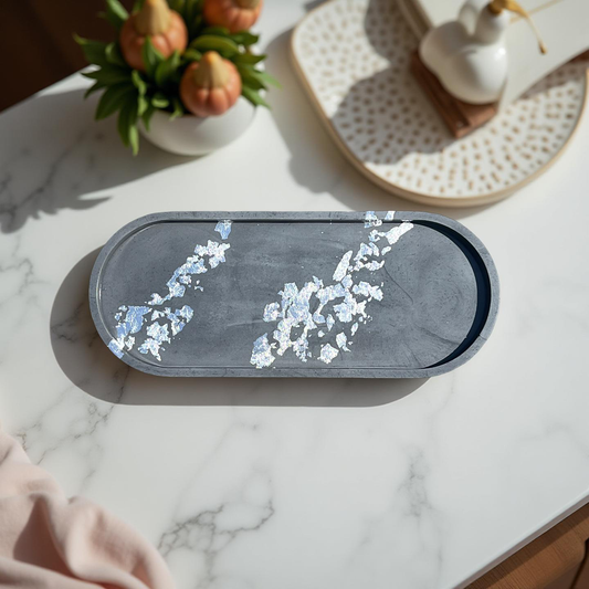 Silver Moonlit Tray