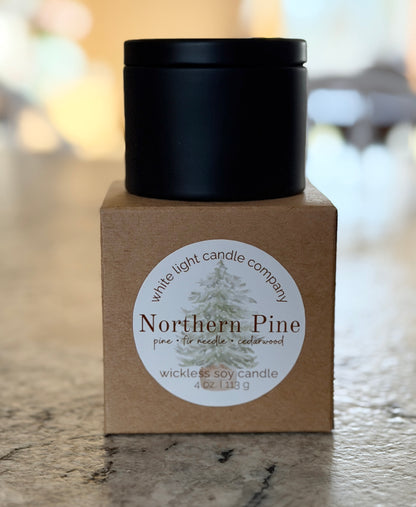Northern Pine – Wickless Soy Wax Candle (4oz)