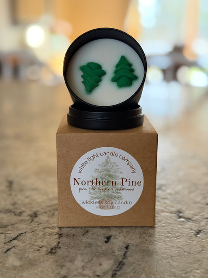 Northern Pine – Wickless Soy Wax Candle (4oz)